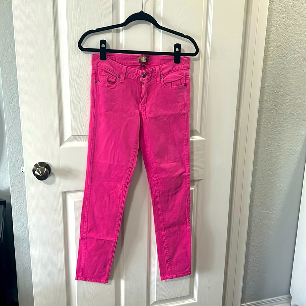 Hot Pink Paige Denim